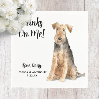 Dog Wedding Cocktail Napkins Servet