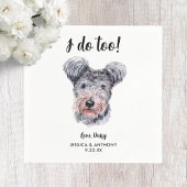 Dog Wedding Cocktail Napkins Servet