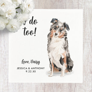 Dog Wedding Cocktail Napkins Servet
