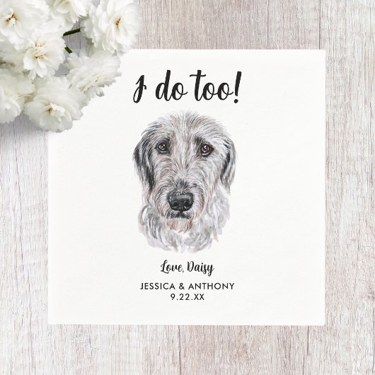 Dog Wedding Cocktail Napkins Servet