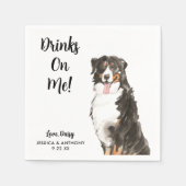 Dog Wedding Cocktail Napkins Servet (Voorkant)