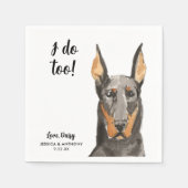 Dog Wedding Cocktail Napkins Servet (Voorkant)