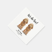 Dog Wedding Cocktail Napkins Servet (Hoek)