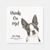 Dog Wedding Cocktail Napkins Servet (Voorkant)