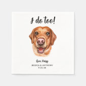 Dog Wedding Cocktail Napkins Servet (Voorkant)