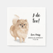 Dog Wedding Cocktail Napkins Servet (Voorkant)