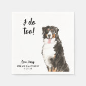 Dog Wedding Cocktail Napkins Servet (Voorkant)