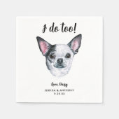 Dog Wedding Cocktail Napkins Servet (Voorkant)