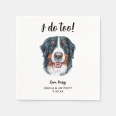 Dog Wedding Cocktail Napkins Servet (Voorkant)