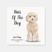 Dog Wedding Cocktail Napkins Servet (Voorkant)