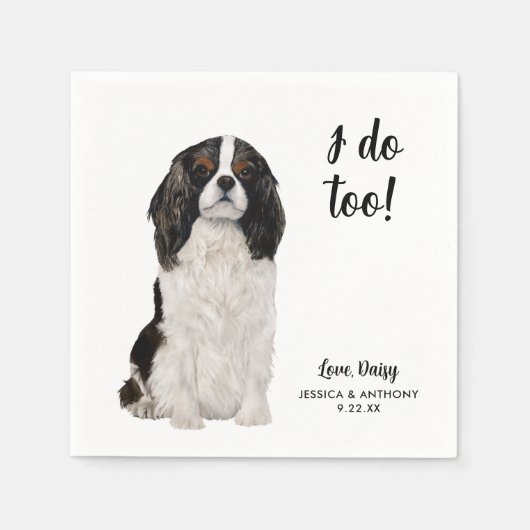 Dog Wedding Cocktail Napkins Servet (Voorkant)