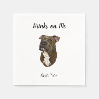 Dog Wedding Cocktail Napkins Servet