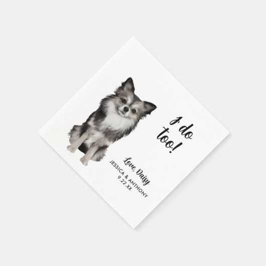 Dog Wedding Cocktail Napkins Servet (Hoek)