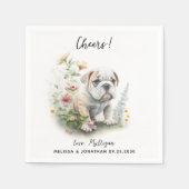 Dog Wedding Cocktail Servet (Voorkant)