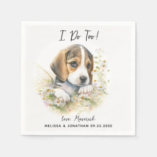 Dog Wedding Cocktail Servet