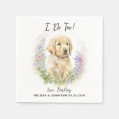 Dog Wedding Cocktail Servet (Voorkant)