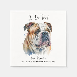 Dog Wedding Cocktail Servet