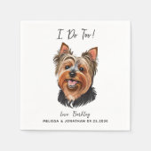 Dog Wedding Cocktail Servet (Voorkant)