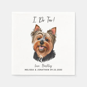 Dog Wedding Cocktail Servet