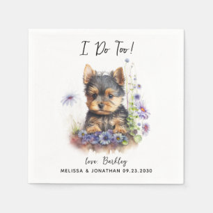 Dog Wedding Cocktail Servet