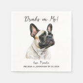 Dog Wedding Cocktail Servet (Voorkant)