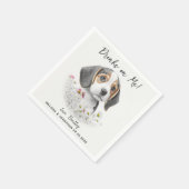 Dog Wedding Cocktail Servet (Hoek)