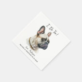 Dog Wedding Cocktail Servet (Hoek)