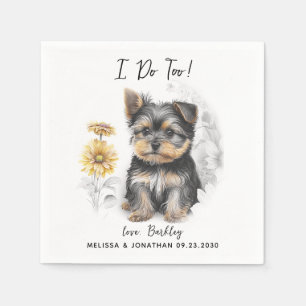 Dog Wedding Cocktail Servet