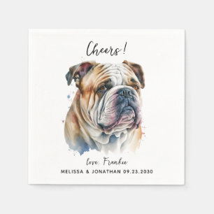 Dog Wedding Cocktail Servet