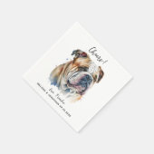 Dog Wedding Cocktail Servet (Hoek)