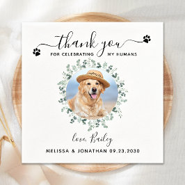 Dog Wedding Cocktail Servet