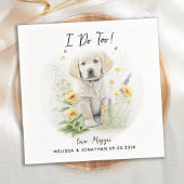 Dog Wedding Cocktail Servet