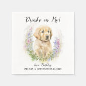 Dog Wedding Cocktail Servet (Voorkant)