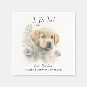 Dog Wedding Cocktail Servet