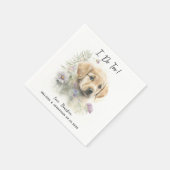 Dog Wedding Cocktail Servet (Hoek)