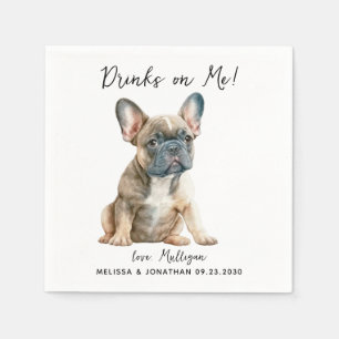 Dog Wedding Cocktail Servet