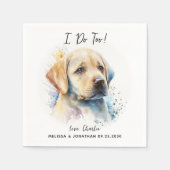 Dog Wedding Cocktail Servet (Voorkant)