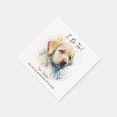 Dog Wedding Cocktail Servet (Hoek)