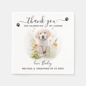 Dog Wedding Cocktail Servet (Voorkant)