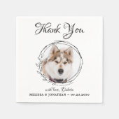 Dog Wedding Cocktail Servet (Voorkant)