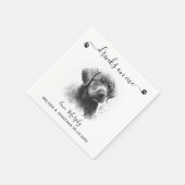 Dog Wedding Cocktail Servet (Hoek)