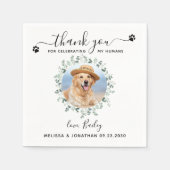 Dog Wedding Cocktail Servet (Voorkant)