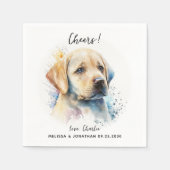 Dog Wedding Cocktail Servet (Voorkant)