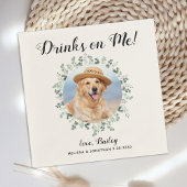 Dog Wedding Custom Cocktail Servet