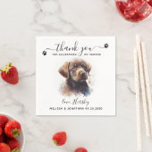 Dog Wedding Dank je chocolade Labrador Puppy Pet Servet (Insitu)