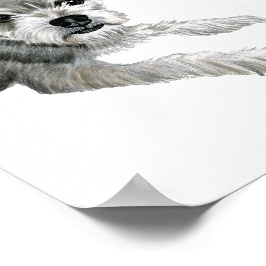 Dog Wedding Drink Sign Poster (Hoek)