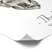 Dog Wedding Drink Sign Poster (Hoek)