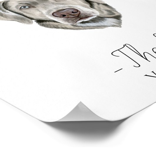 Dog Wedding Drink Sign Poster (Hoek)