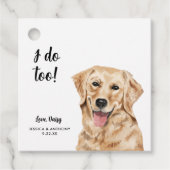 Dog Wedding Favor Labels (Voorkant)