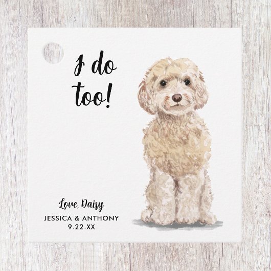 Dog Wedding Favor Labels